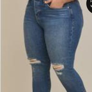 Torrid high rise straight studded jean, 12R